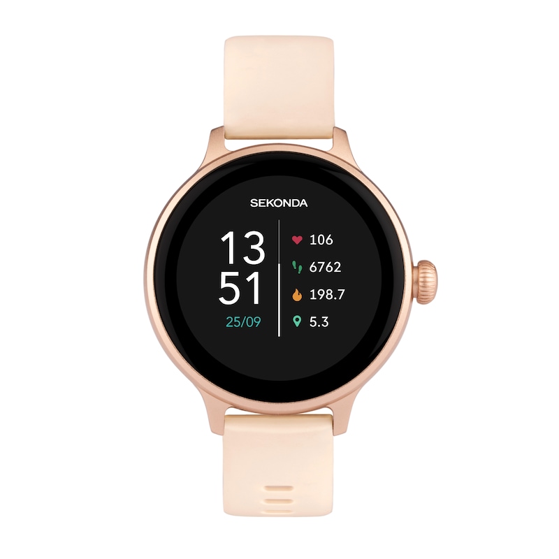 Main Image 1 of Sekonda Connect Ladies' Pink Silicone Strap Smart Watch