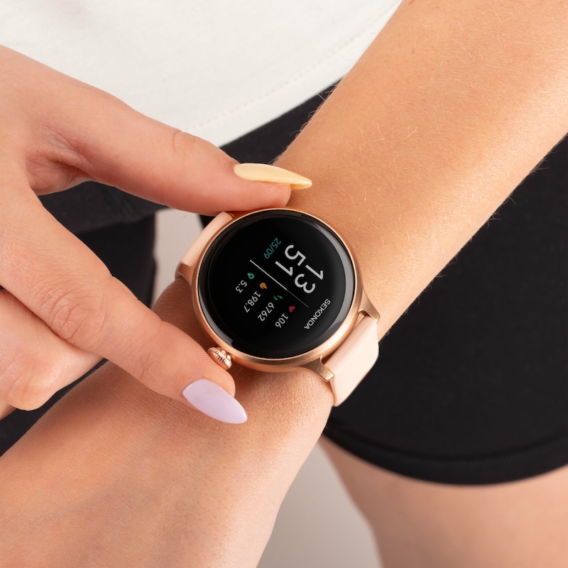 Main Image 3 of Sekonda Connect Ladies' Pink Silicone Strap Smart Watch