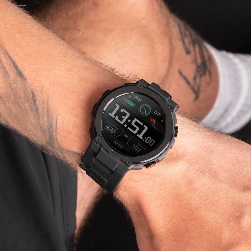 Main Image 3 of Sekonda Alpine Men's Black Plastic Strap Smart Watch