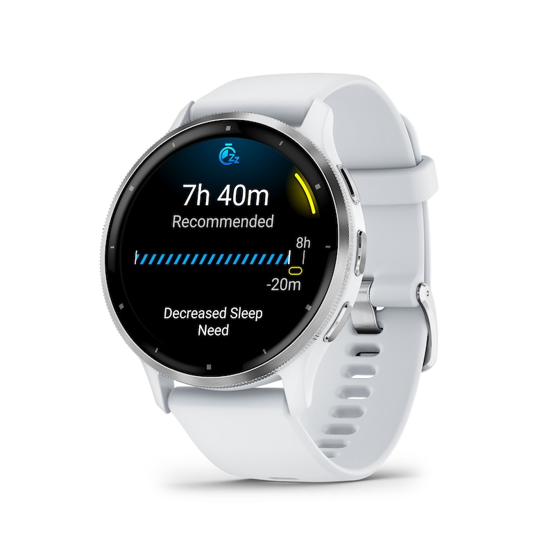 Main Image 3 of Garmin Venu 3 Whitestone with Silicone Strap Smartwatch