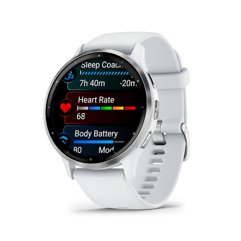 Garmin Venu 3 Whitestone Passivated Silicone Strap Smartwatch