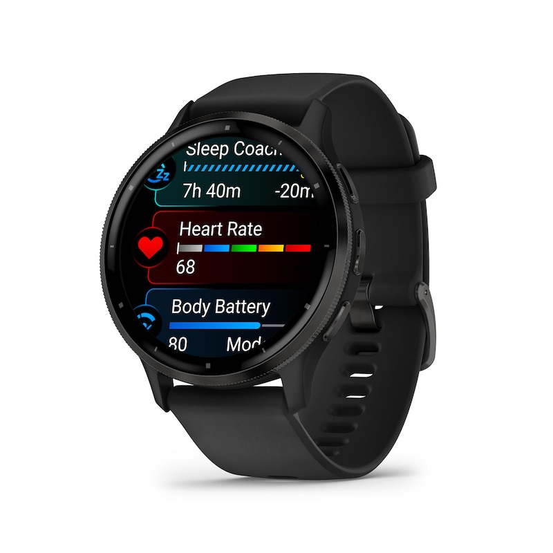 Main Image 8 of Garmin Venu 3 Black & Slate Silicone Strap Smart Watch
