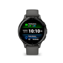 Garmin Venu 3S Pebble Grey And Slate Silicone Strap Smartwatch