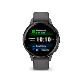 Garmin Venu 3S Pebble Grey with Slate Silicone Strap Smartwatch