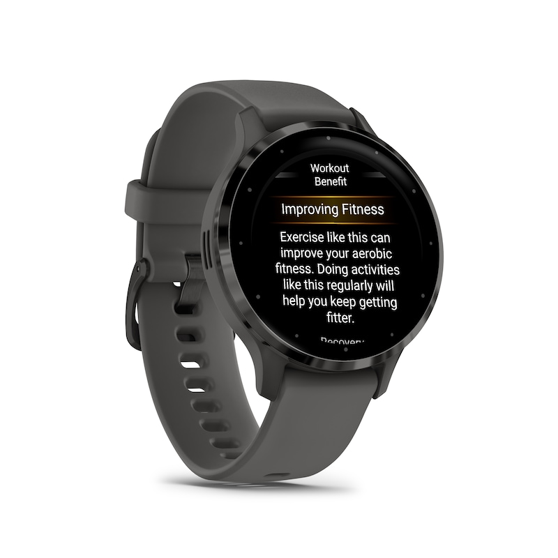 Main Image 2 of Garmin Venu 3S Pebble Grey with Slate Silicone Strap Smartwatch
