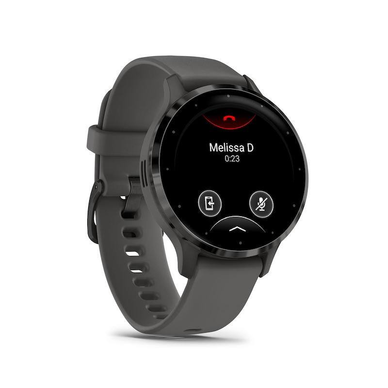 Main Image 6 of Garmin Venu 3S Pebble Grey with Slate Silicone Strap Smartwatch