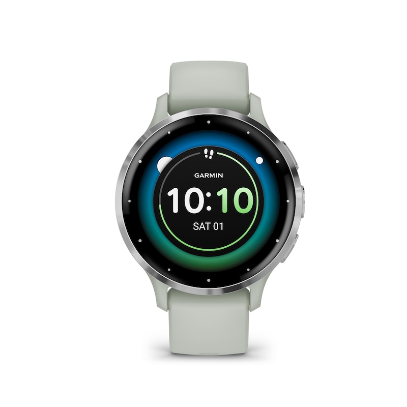 Main Image 1 of Garmin Venu 3S Sage Grey Passivated Silicone Strap Smartwatch