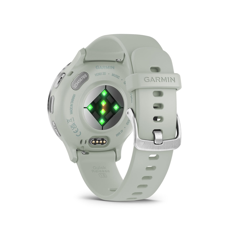 Main Image 5 of Garmin Venu 3S Sage Grey Passivated Silicone Strap Smartwatch