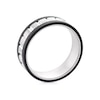 Thumbnail Image 3 of Men's Titanium Black Edge Textured Ring