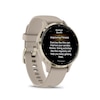 Thumbnail Image 2 of Garmin Venu 3S Ladies' French Grey And Soft Gold Silicone Strap Smartwatch