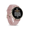 Thumbnail Image 1 of Garmin Venu 3S Ladies' Dust Rose And Soft Gold Silicone Strap Smartwatch