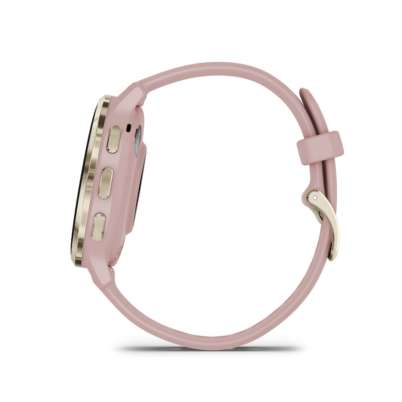 Main Image 4 of Garmin Venu 3S Ladies' Dust Rose And Soft Gold Silicone Strap Smartwatch