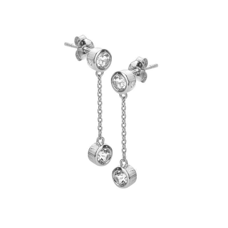 Main Image 1 of Hot Diamonds Sterling Silver Waterfall Statement Drop Earrings