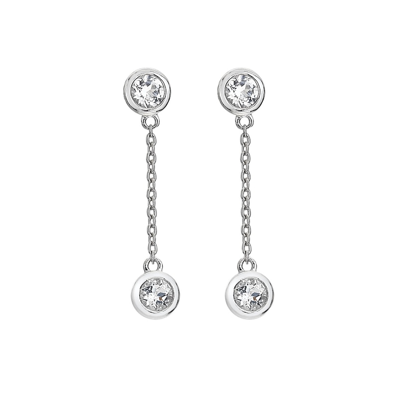 Main Image 2 of Hot Diamonds Sterling Silver Waterfall Statement Drop Earrings