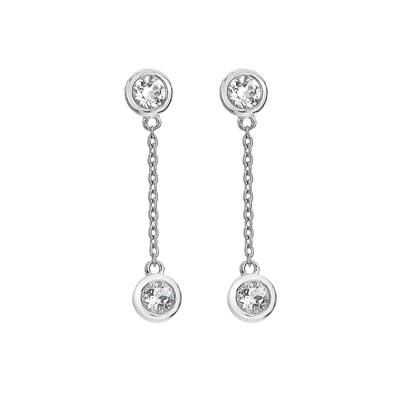 Hot Diamonds Sterling Silver Waterfall Statement Drop Earrings