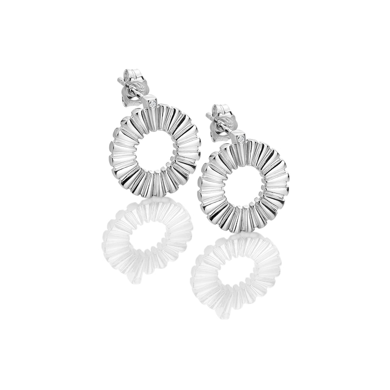 Hot Diamond Sterling Silver Burst Stud Earrings