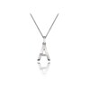 Thumbnail Image 1 of Hot Diamonds Sterling Silver Diamond Set Micro 'A' Pendant Necklace