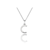 Thumbnail Image 0 of Hot Diamonds Sterling Silver Diamond Set Micro 'C' Pendant Necklace