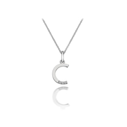 Hot Diamonds Sterling Silver Diamond Set Micro 'C' Pendant Necklace