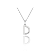 Thumbnail Image 1 of Hot Diamonds Sterling Silver Diamond Set Micro 'D' Pendant Necklace