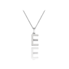 Thumbnail Image 1 of Hot Diamonds Sterling Silver Diamond Set Micro 'E' Pendant Necklace