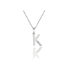 Thumbnail Image 1 of Hot Diamonds Sterling Silver Diamond Set Micro 'K' Pendant Necklace