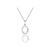 Thumbnail Image 0 of Hot Diamonds Sterling Silver Diamond Set Micro 'O' Pendant Necklace