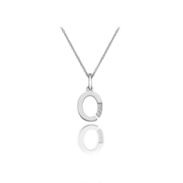 Hot Diamonds Sterling Silver Diamond Set Micro 'O' Pendant Necklace