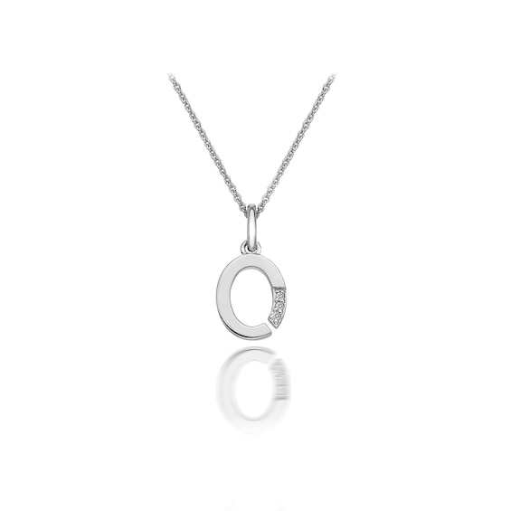 Hot Diamonds Sterling Silver Diamond Set Micro O Pendant Necklace