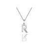 Thumbnail Image 1 of Hot Diamonds Sterling Silver Diamond Set Micro 'R' Pendant Necklace