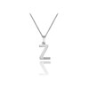 Thumbnail Image 1 of Hot Diamonds Sterling Silver Diamond Set Micro 'Z' Pendant Necklace