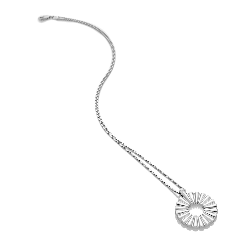 Main Image 1 of Hot Diamond Sterling Silver Burst Pendant Necklace