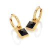 Thumbnail Image 1 of Hot Diamonds X Jac Jossa 18ct Yellow Gold Plated Black Onyx Drop Earrings