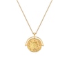 Thumbnail Image 1 of Hot Diamonds X Jac Jossa 18ct Yellow Gold Plated Venus Arc Coin Pendant Necklace