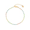 Thumbnail Image 1 of Hot Diamonds X Jac Jossa 18ct Yellow Gold Plated Rainbow Ocean Bracelet