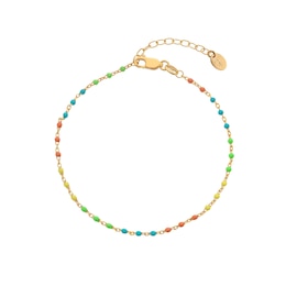 Hot Diamonds X Jac Jossa 18ct Yellow Gold Plated Rainbow Ocean Bracelet