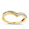 Thumbnail Image 1 of 9ct Yellow Gold 0.15ct Diamond Shaped Eternity Ring