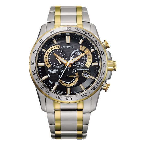 Citizen Eco-Drive Mens Perpetual Chrono A.T Bracelet Watch