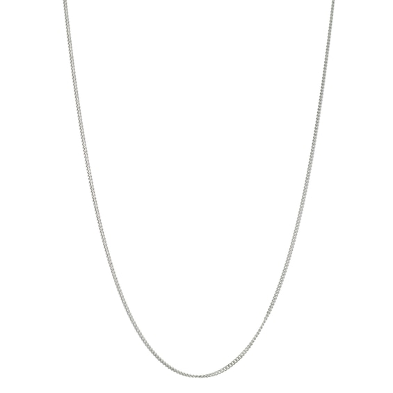 Sterling Silver 18" Dainty Curb Chain