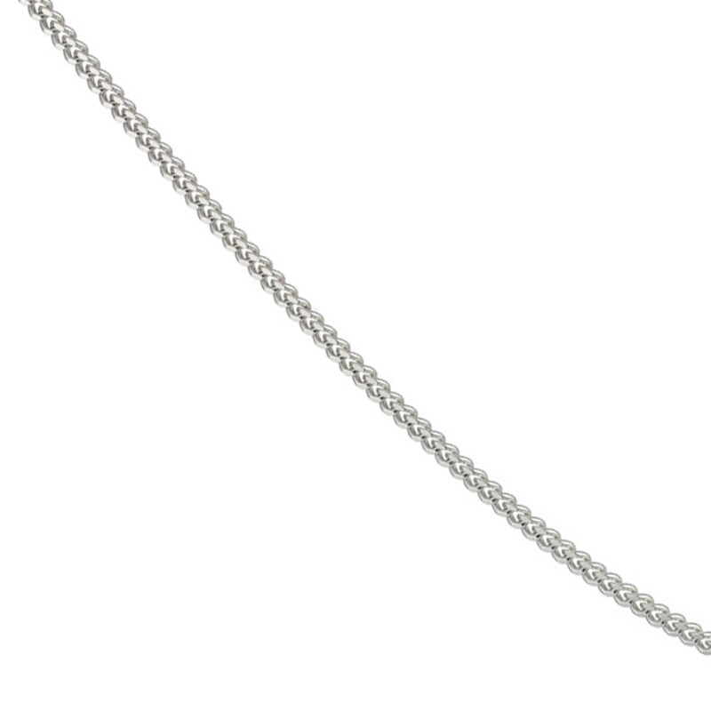 Main Image 2 of Sterling Silver 18" Dainty Curb Chain