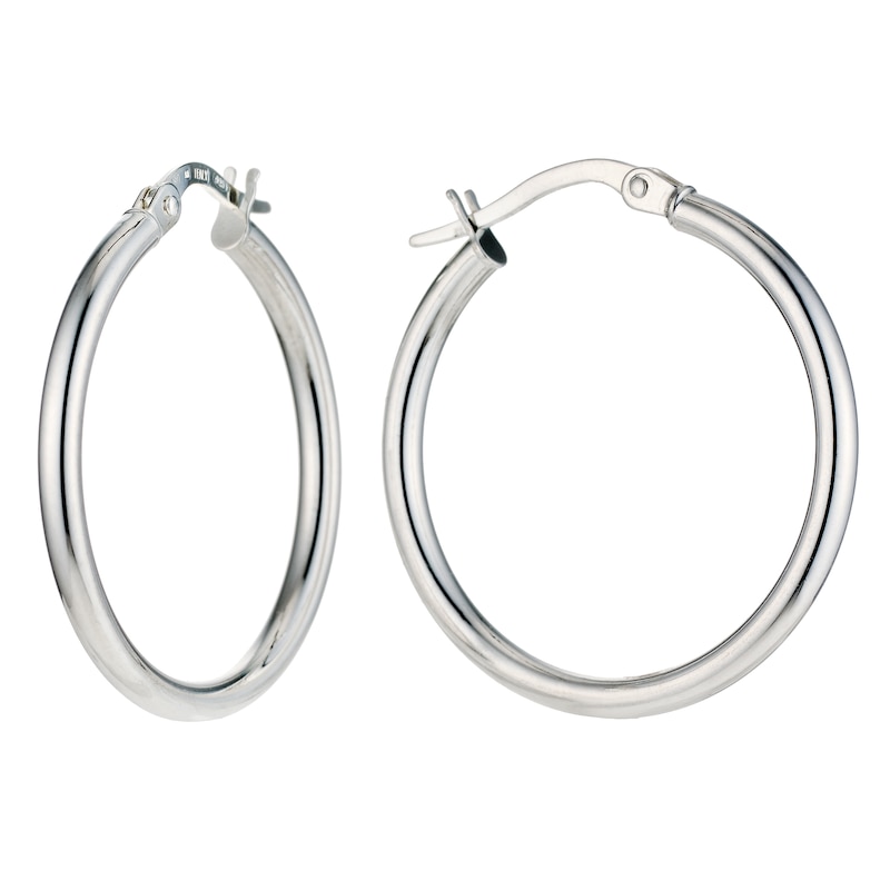 Main Image 1 of Sterling Silver 20mm Hoop Earrings