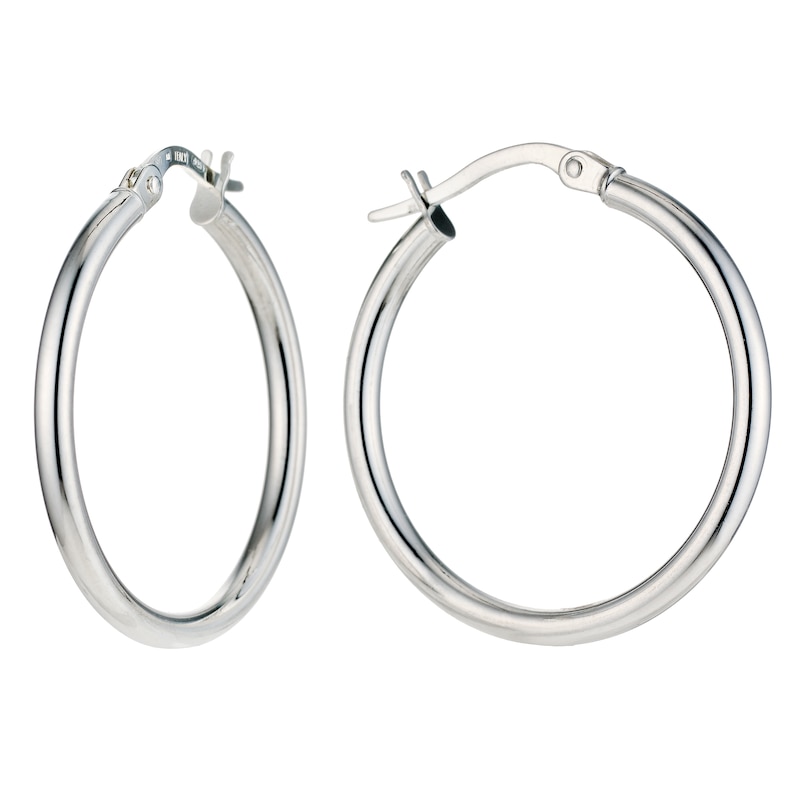 Sterling Silver 20mm Hoop Earrings