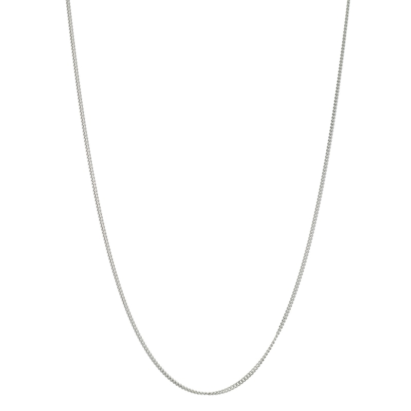 Main Image 2 of Sterling Silver 20" Dainty Curb Chain