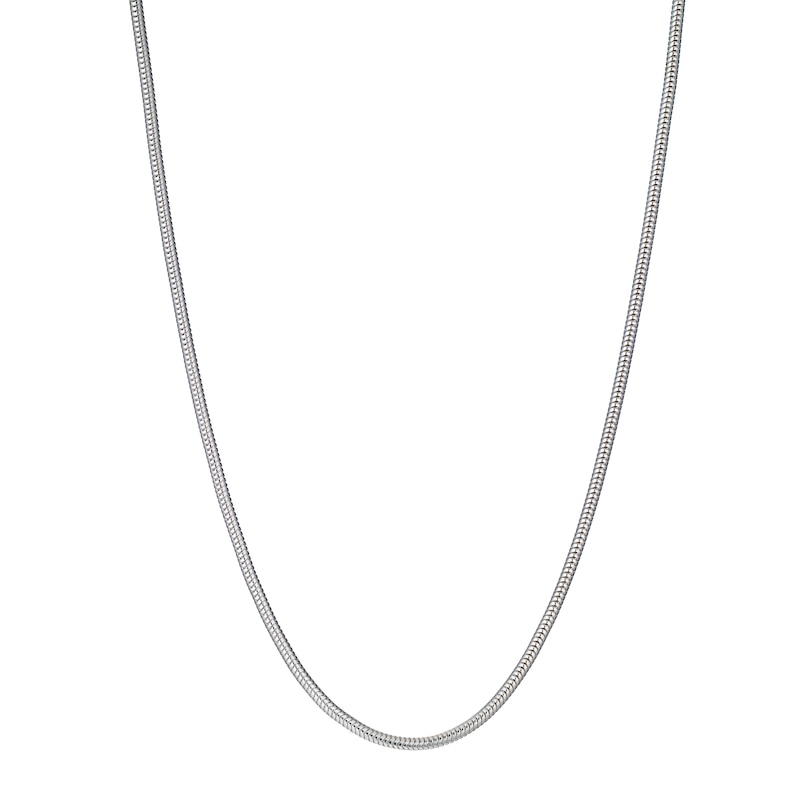 Main Image 2 of Sterling Silver 18" Dainty Snake Chain