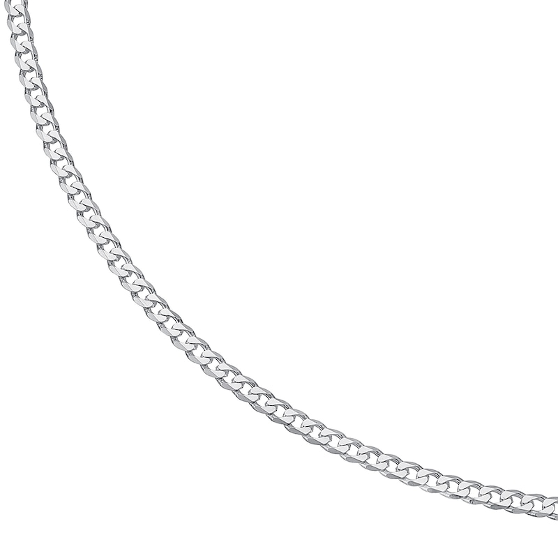 Sterling Silver 20 Inch Flat Curb Chain | H.Samuel