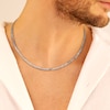 Thumbnail Image 4 of Sterling Silver 20" Flat Curb Chain