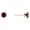 Thumbnail Image 1 of 9ct Yellow Gold Garnet 5mm Stud Earrings