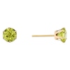 Thumbnail Image 1 of 9ct Yellow Gold Peridot 5mm Stud Earrings