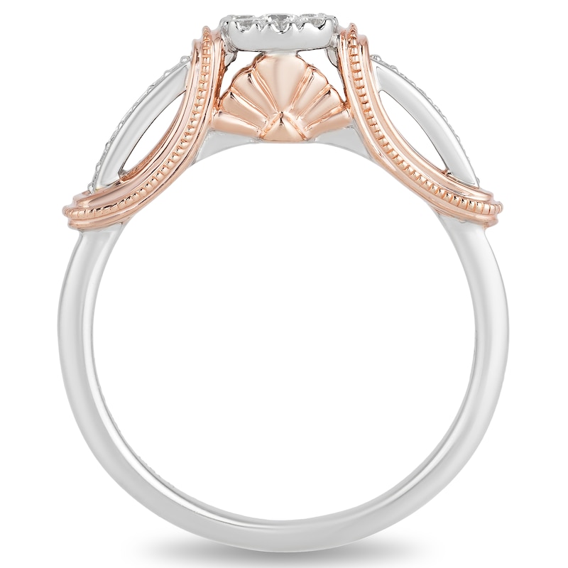 Main Image 3 of Enchanted Disney Fine Jewellery 0.20ct Diamond Ariel Ring