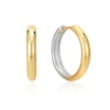 Thumbnail Image 0 of Ania Haie Sterling Silver Gold Plated Two-Tone Hoop Earrings